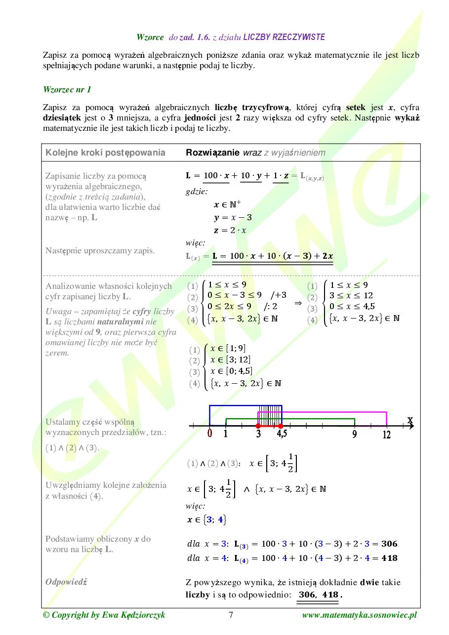 Treści matematyczne - zadania
